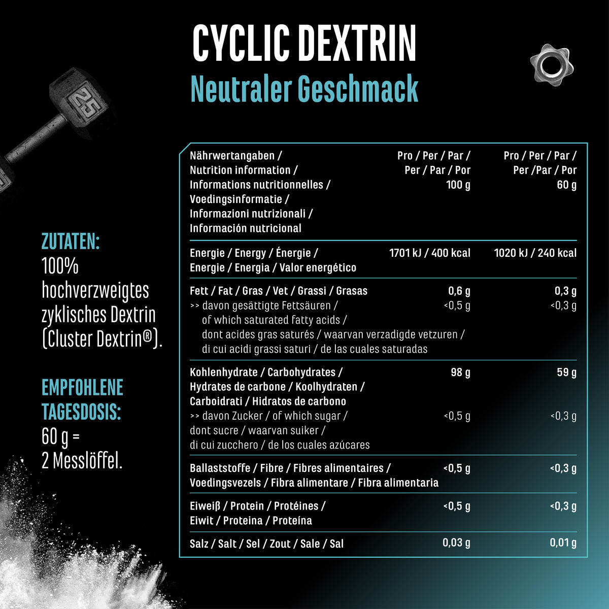 Cyclic - Cluster Dextrin - 1000g