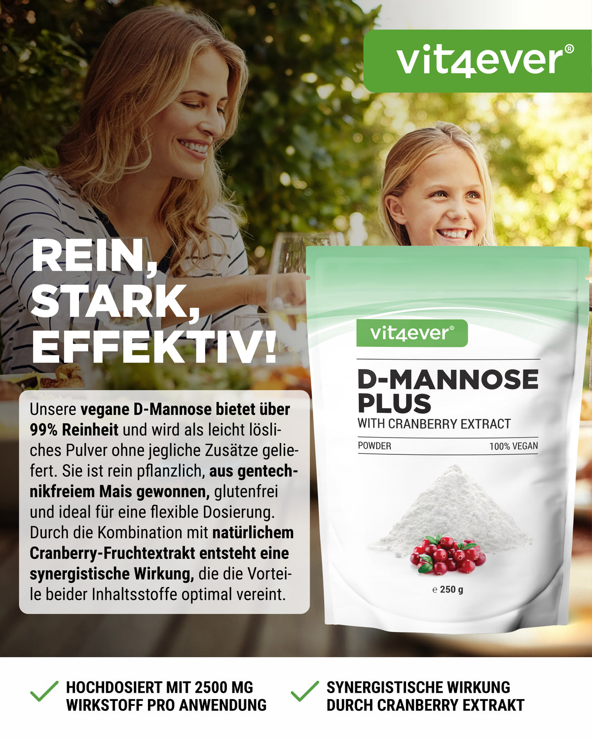 D-Mannose + Cranberry Powder