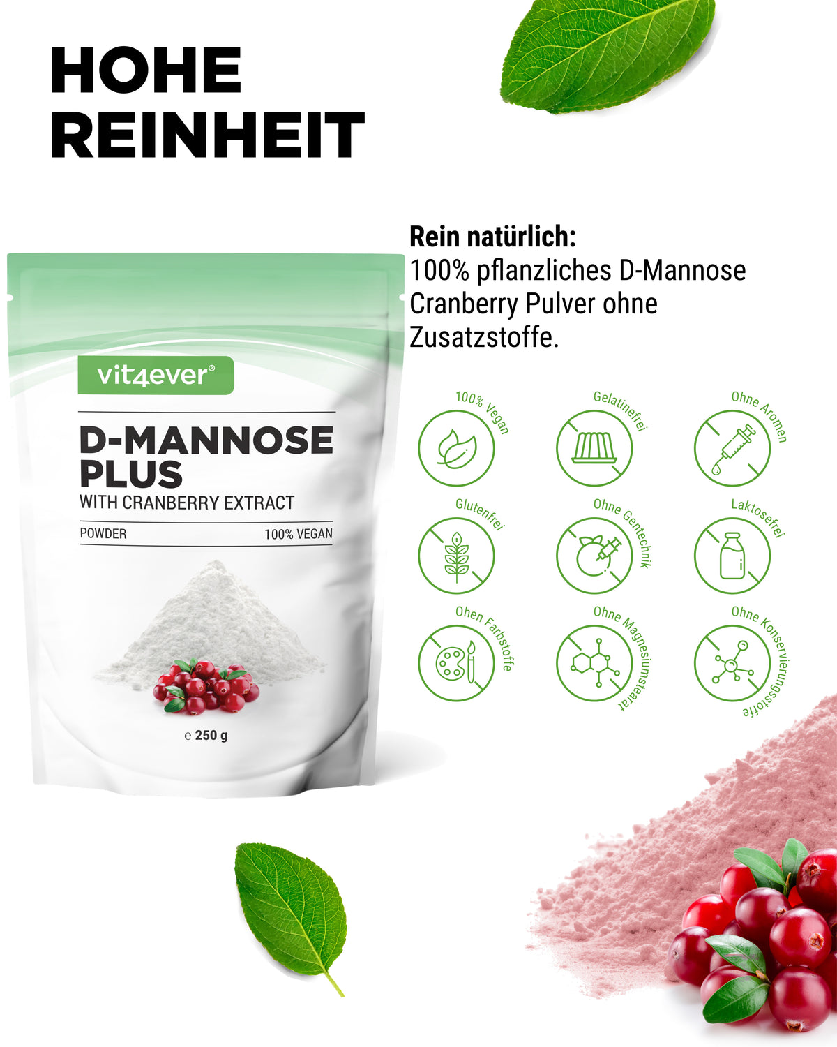 D-Mannose + Cranberry Powder