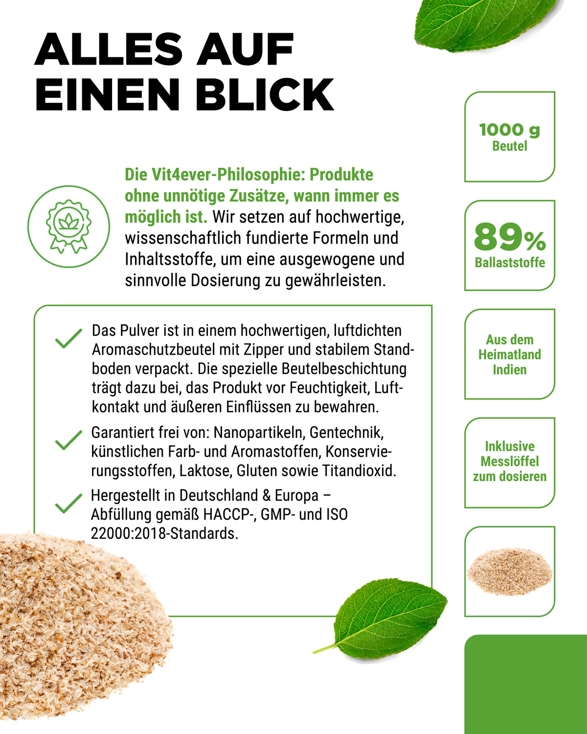 Psyllium Husks - 99% Purity