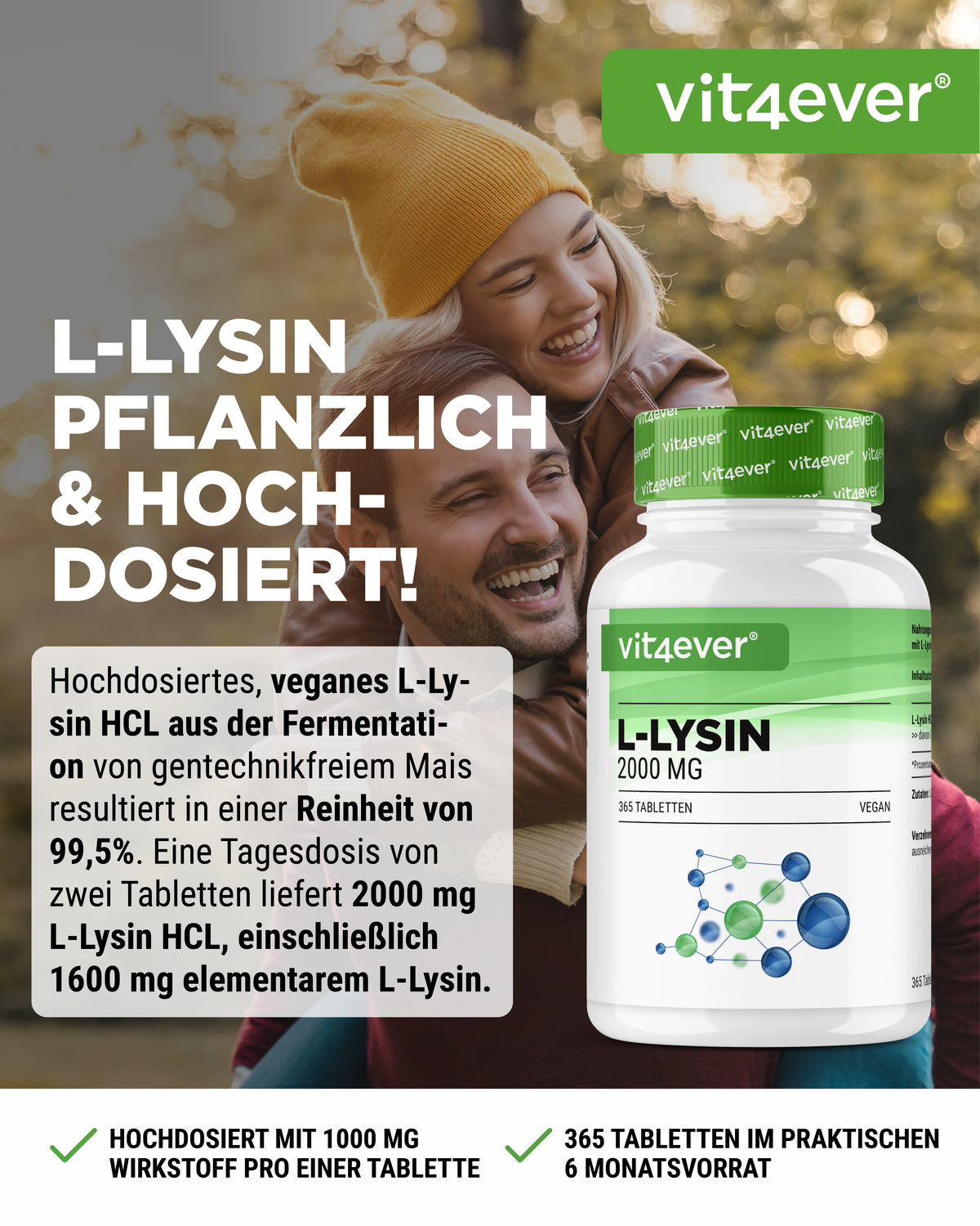 L-Lysin 1000 mg hochdosiert