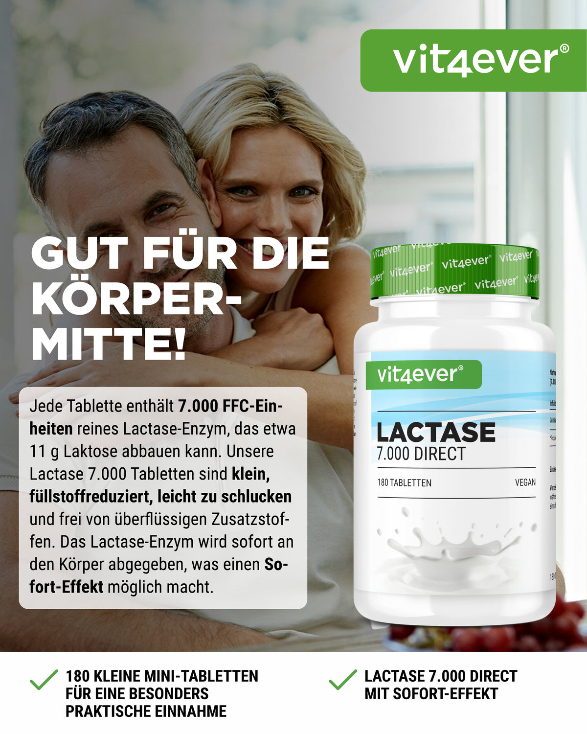 Lactase - à 7000 unités FCC,