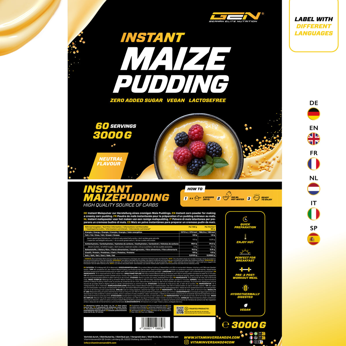 Pudding au maïs