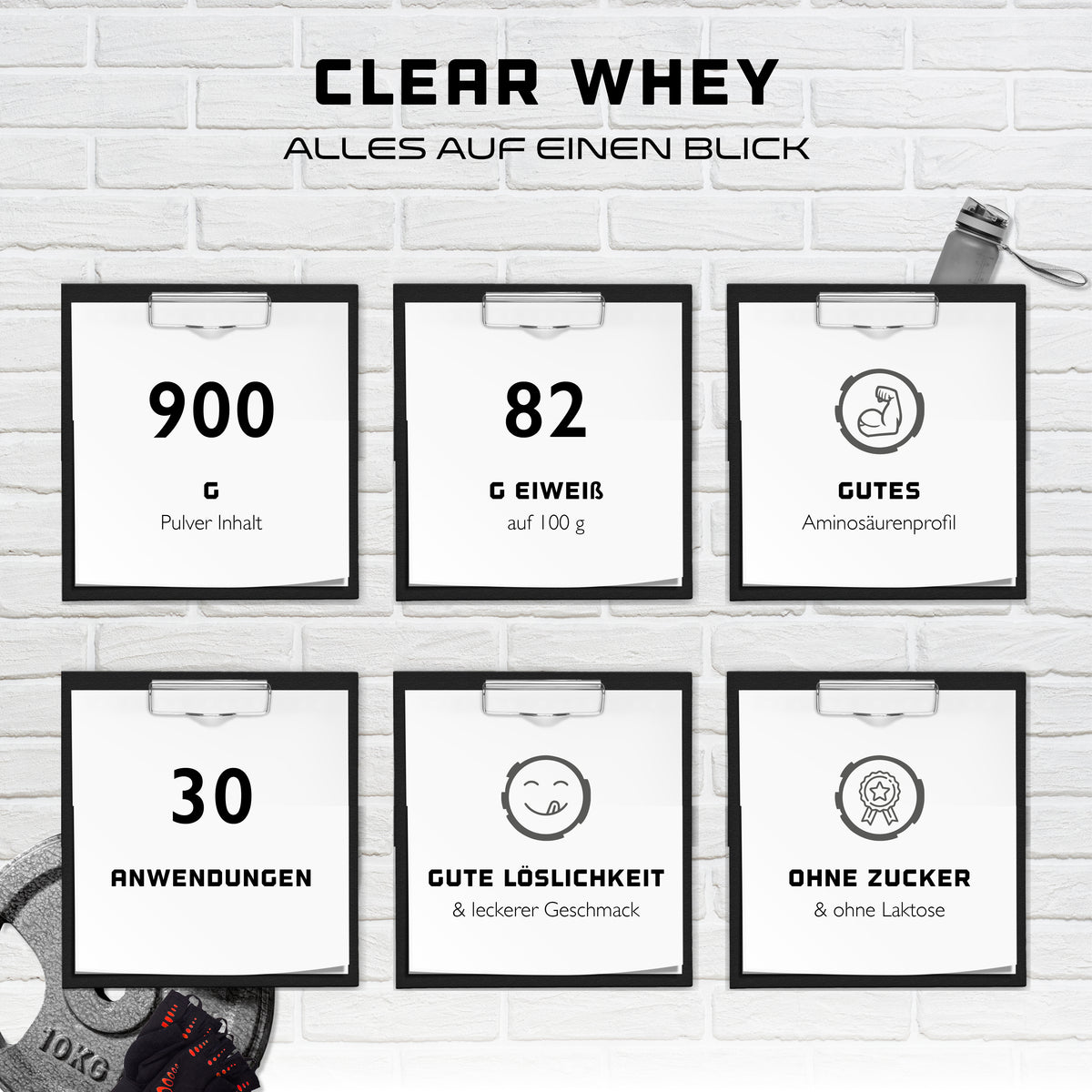 Clear Whey Protein - Fresh Apricot, 900 g