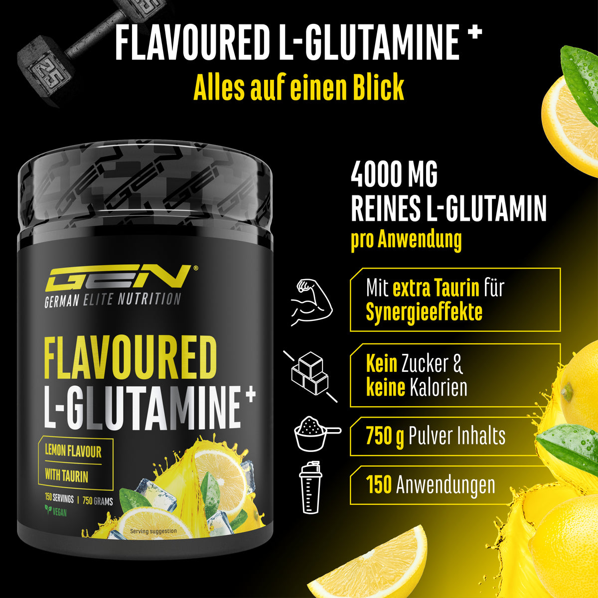 L-Glutamine Powder Flavored