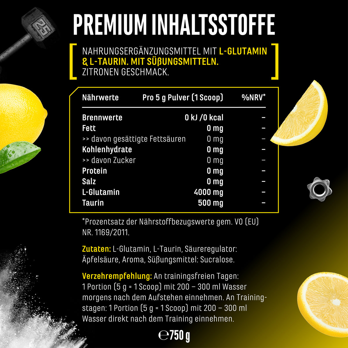 L-Glutamine Powder Flavored