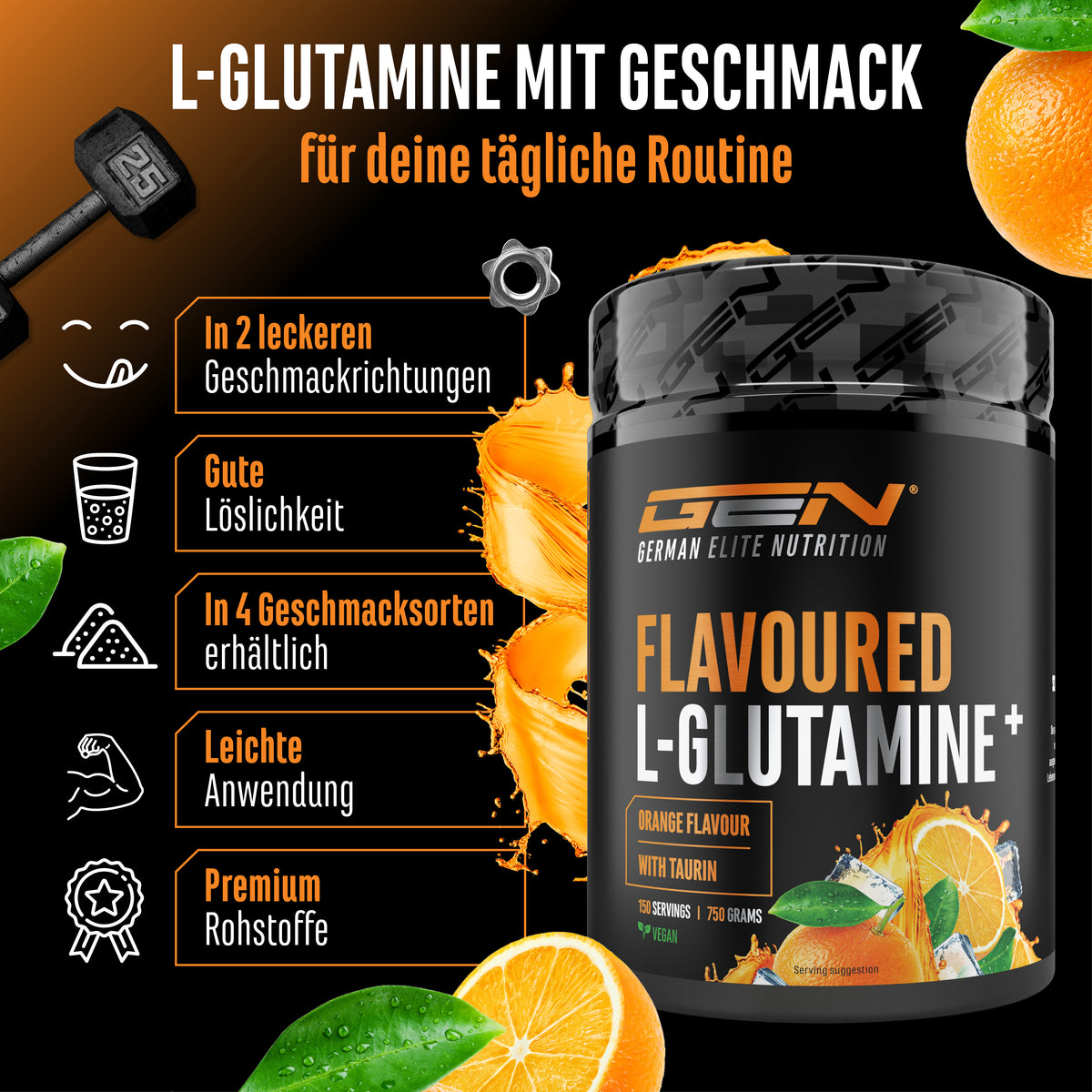 L-Glutamine Powder Flavored