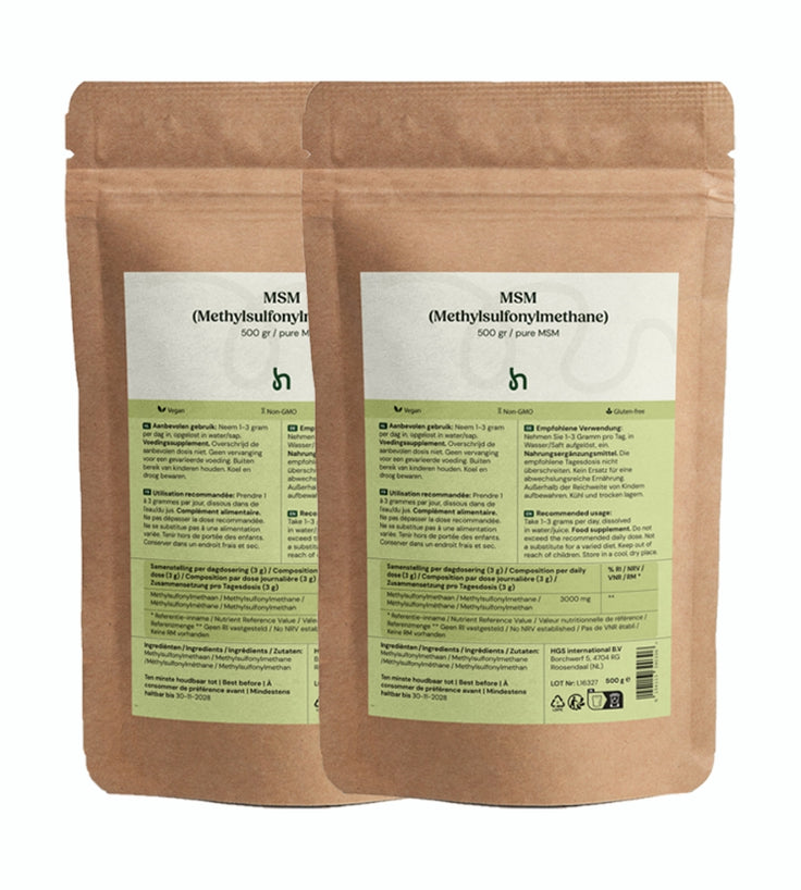 Hairgivers MSM-Pulver 1000 Gramm (Vegan/ 99,9% rein)