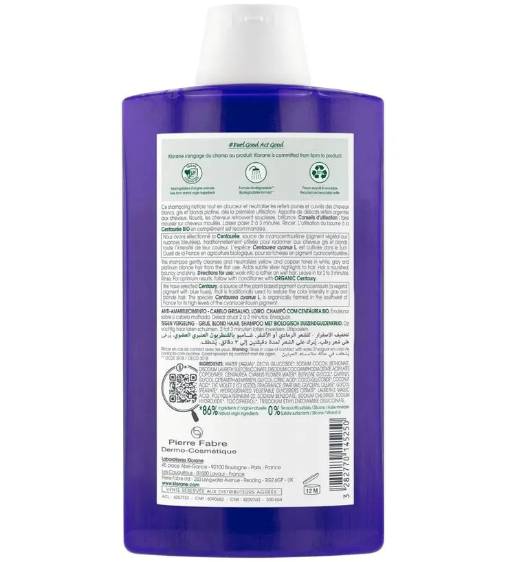 Klorane Silber Shampoo Schafgarbe (400 ml) - Hairgivers