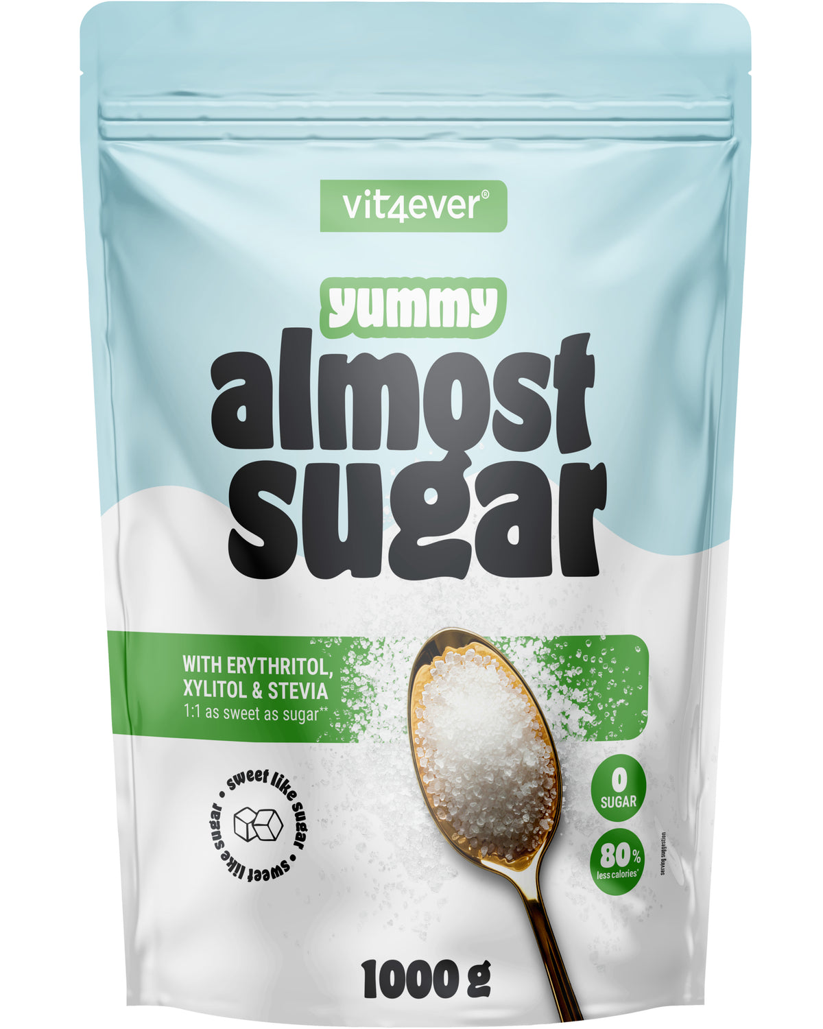 Almost Sugar - Erythrit, Xylit und Stevia