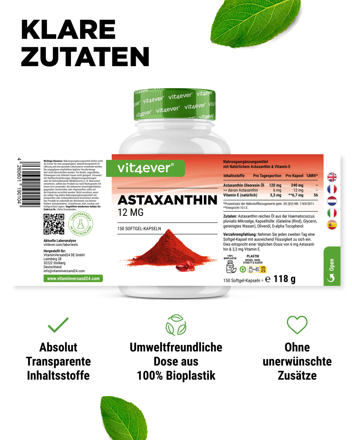 Astaxantina - 12 mg