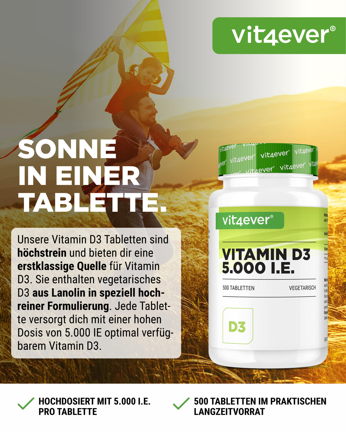 Vitamine D3 Depot 5000 I.E.