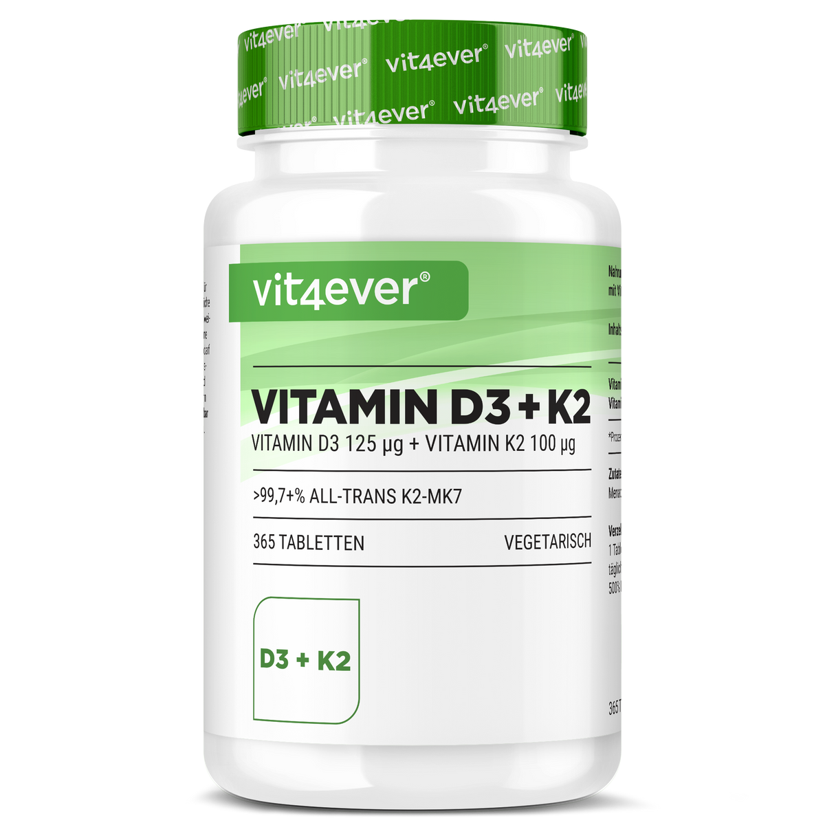 Vitamina D3 5.000 UI + Vitamina K2 100 mcg
