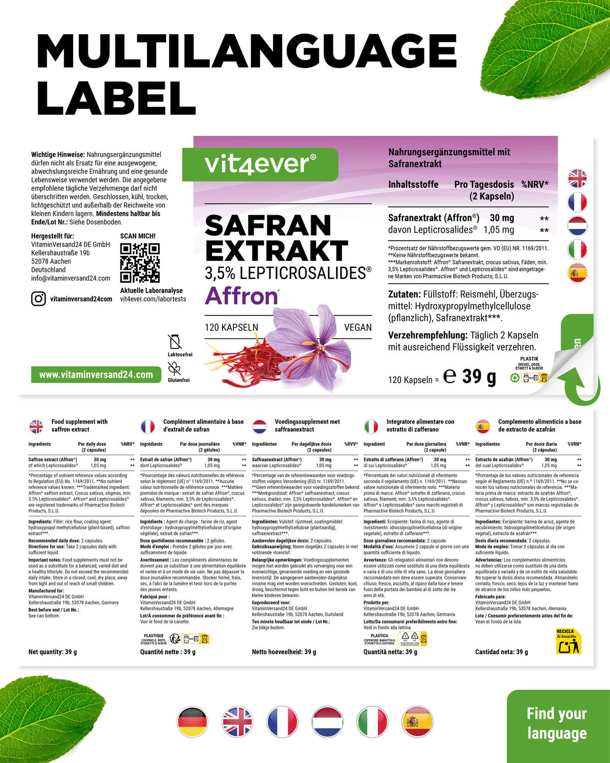 Safran Exktrakt - AFFRON®