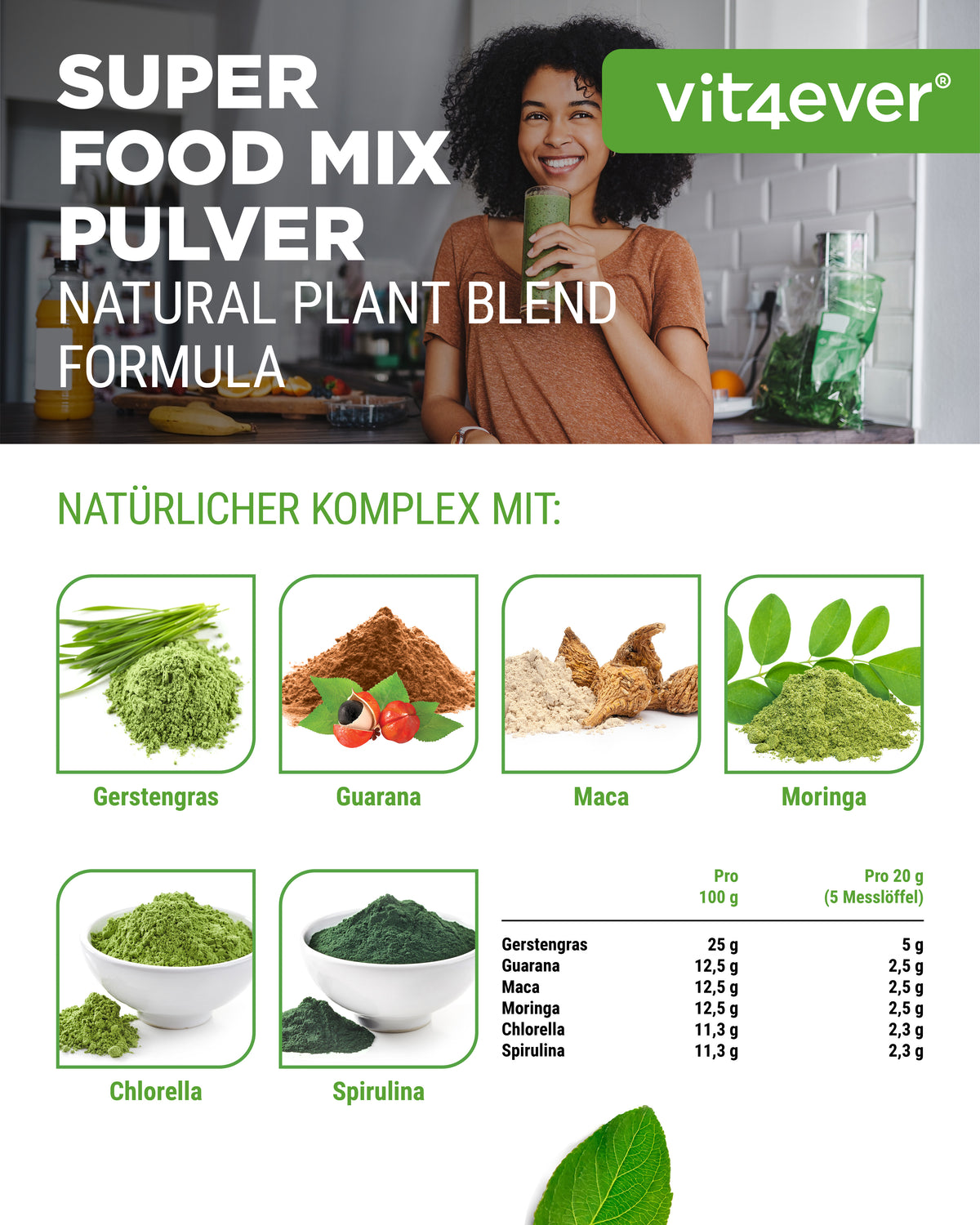 Superfood Mix - 420 g poeder (Shake)