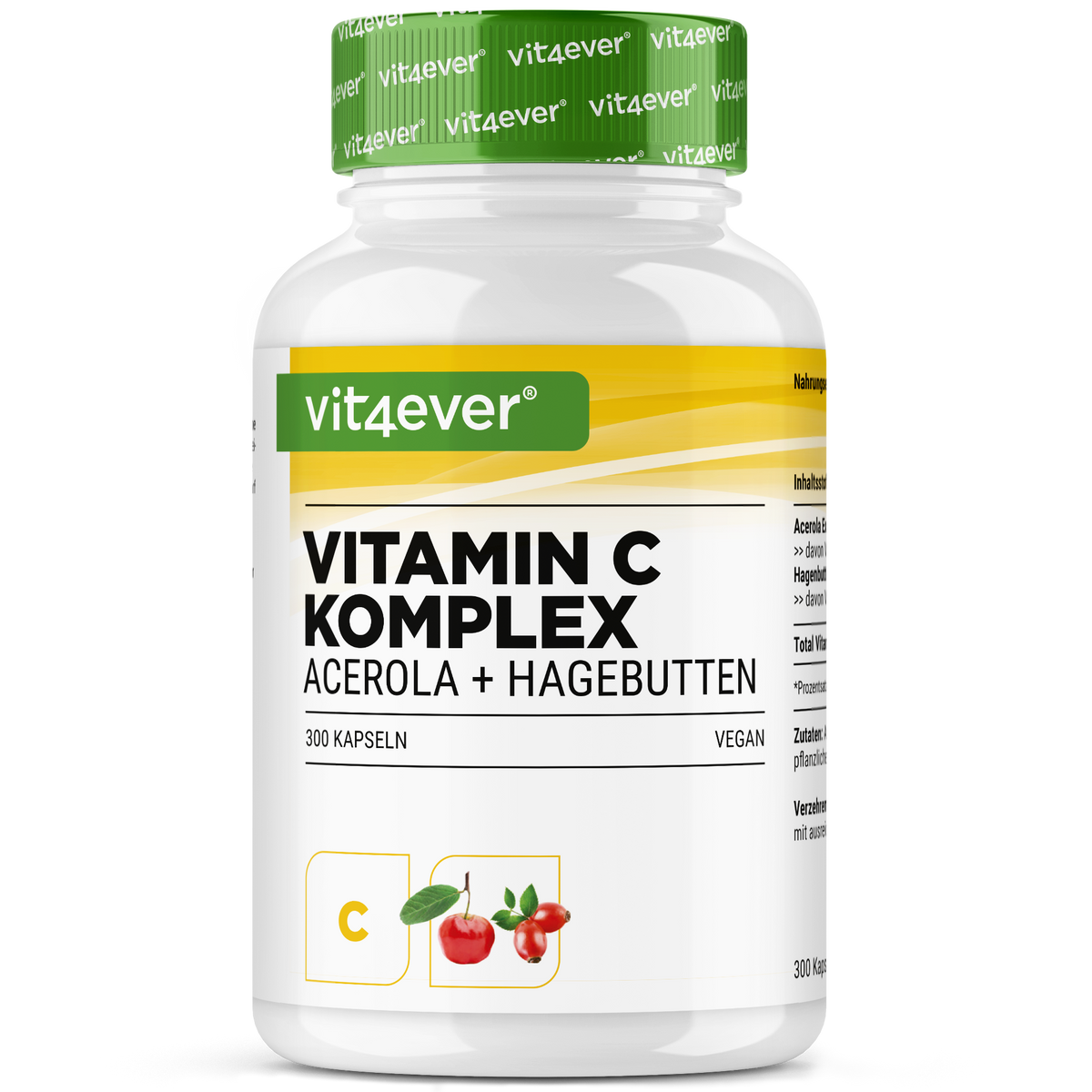 Vitamine C complex (Acerola+Honderoosjes)
