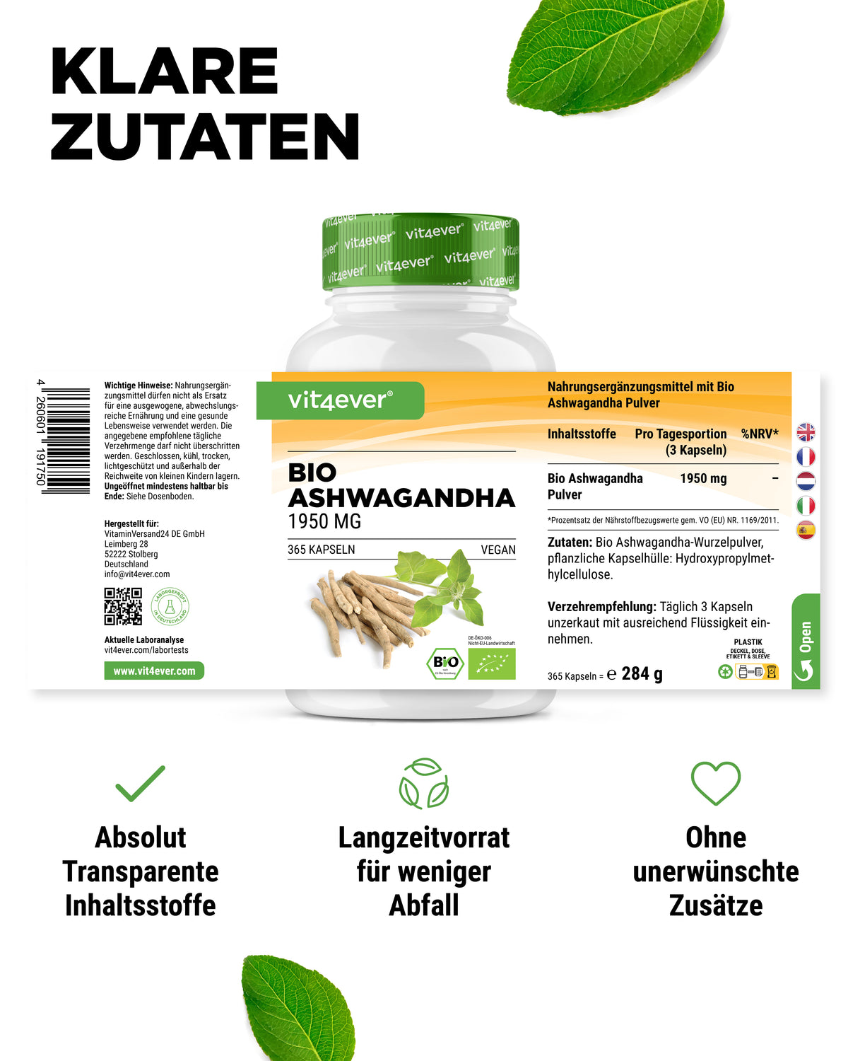 Ashwagandha Bio - 365 capsule