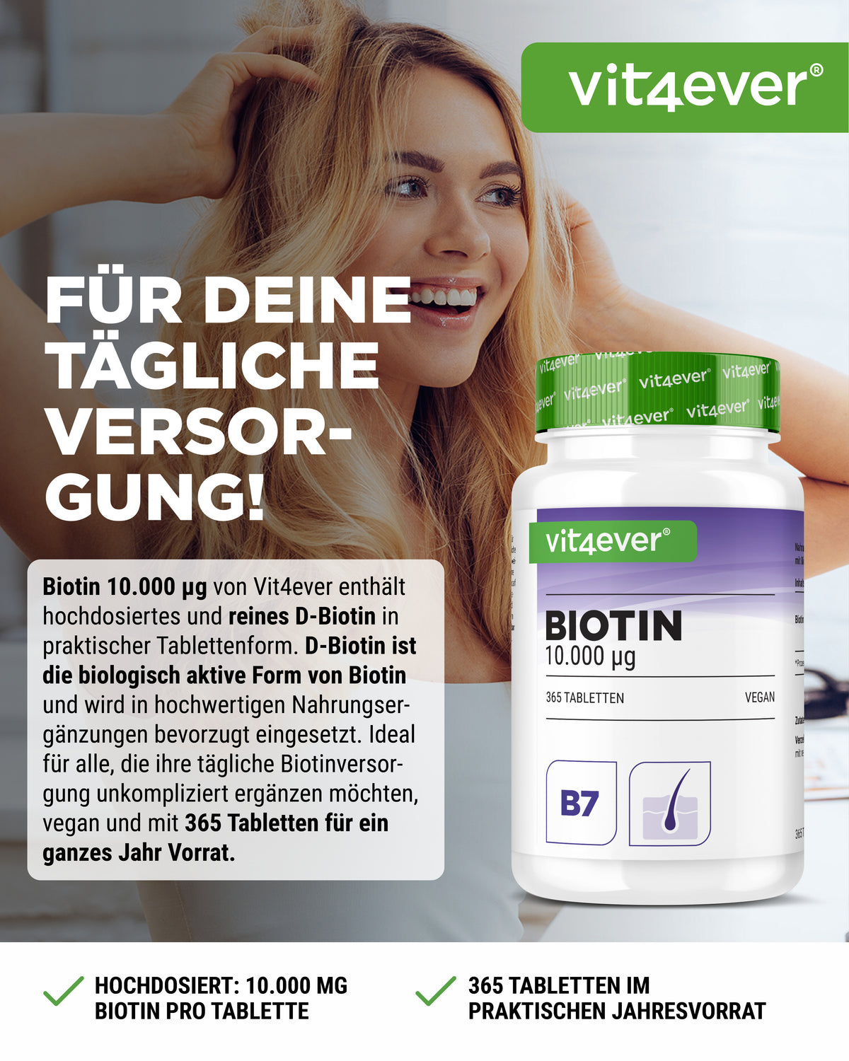 Biotina - 10.000 mcg