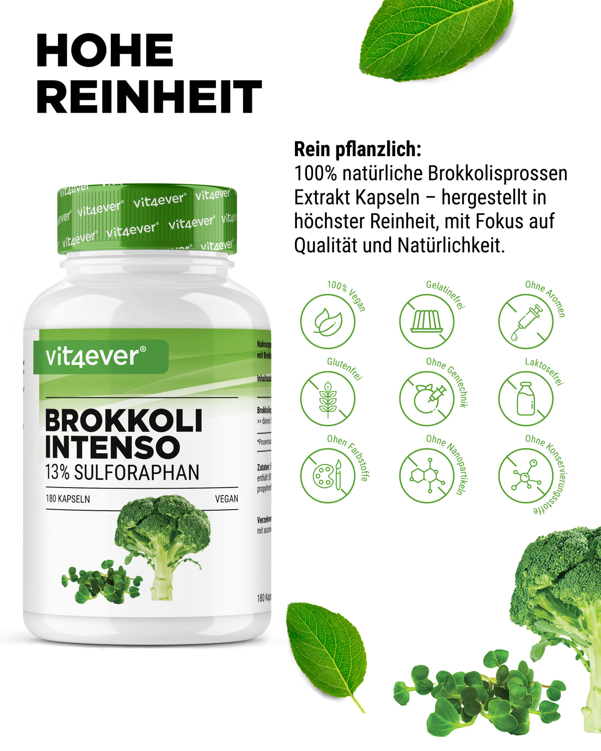 Broccoli Extract - 180 Capsules