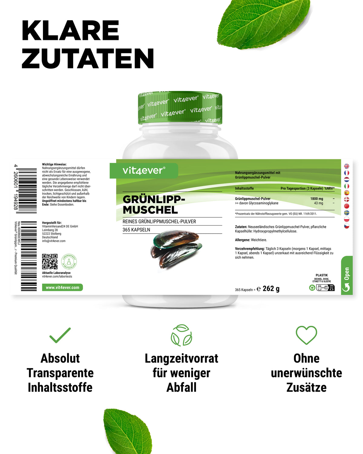 Green-lipped Mussel - 600 mg
