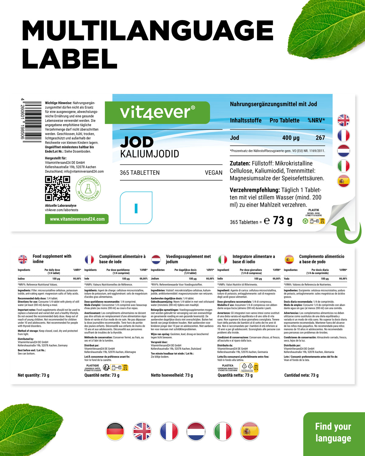 Iode - 400 mcg