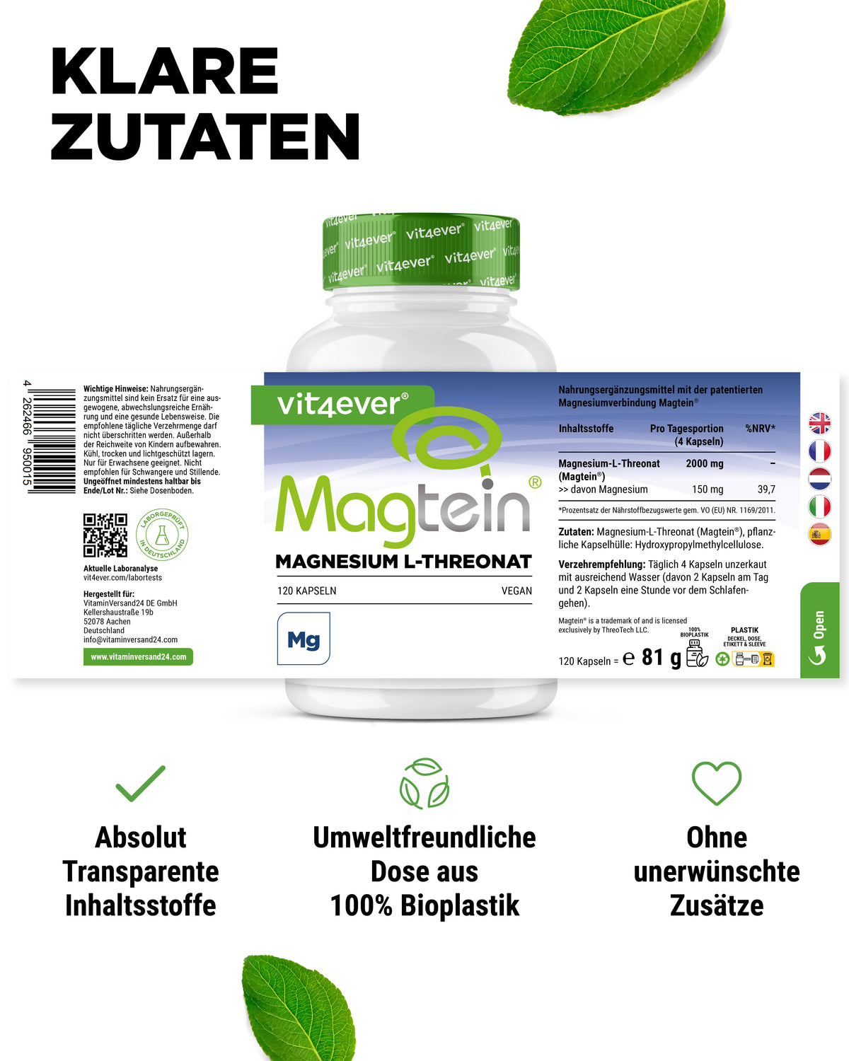Magnesium - Magtein - L-Threonate