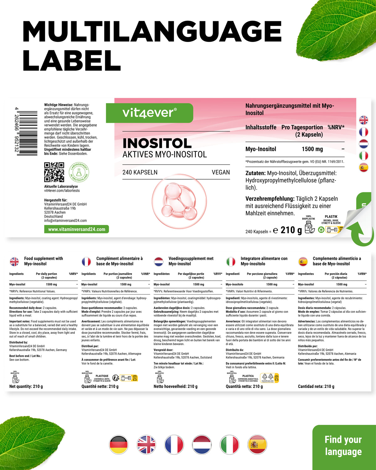 Mio-Inositol - 750 mg