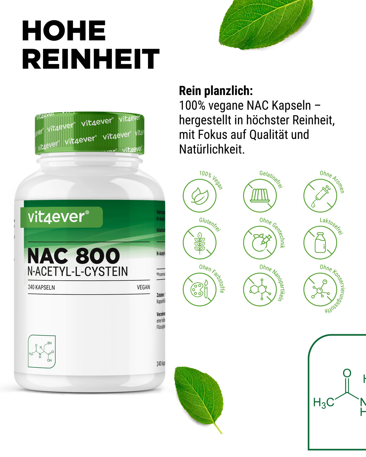 NAC - N-Acetyl L-Cystein - 800 mg
