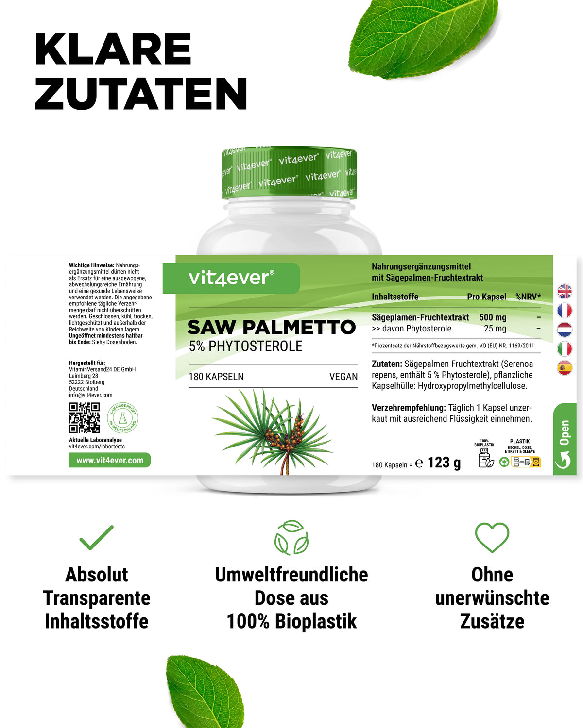 Saw Palmetto Extract - 500 mg
