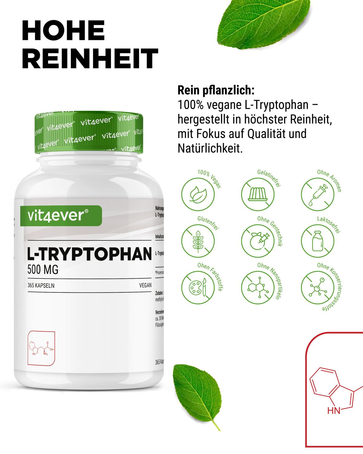 L-Tryptophan - 500 mg