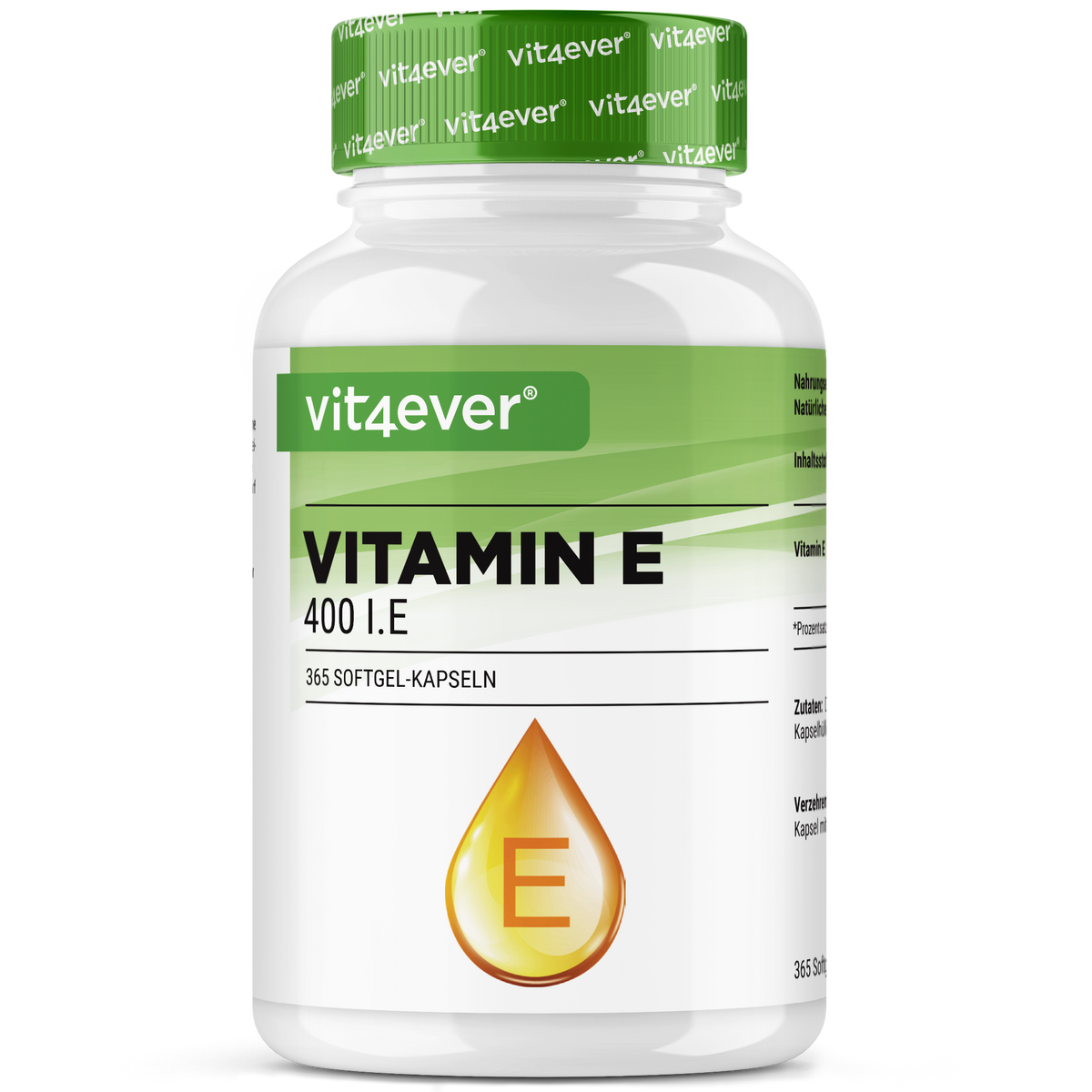 Vitamina E 400 UI cápsulas blandas