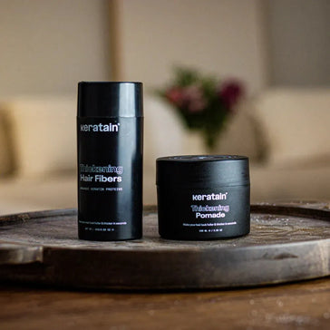 3x Keratain Streuhaar + gratis Keratain Pomade - Hairgivers