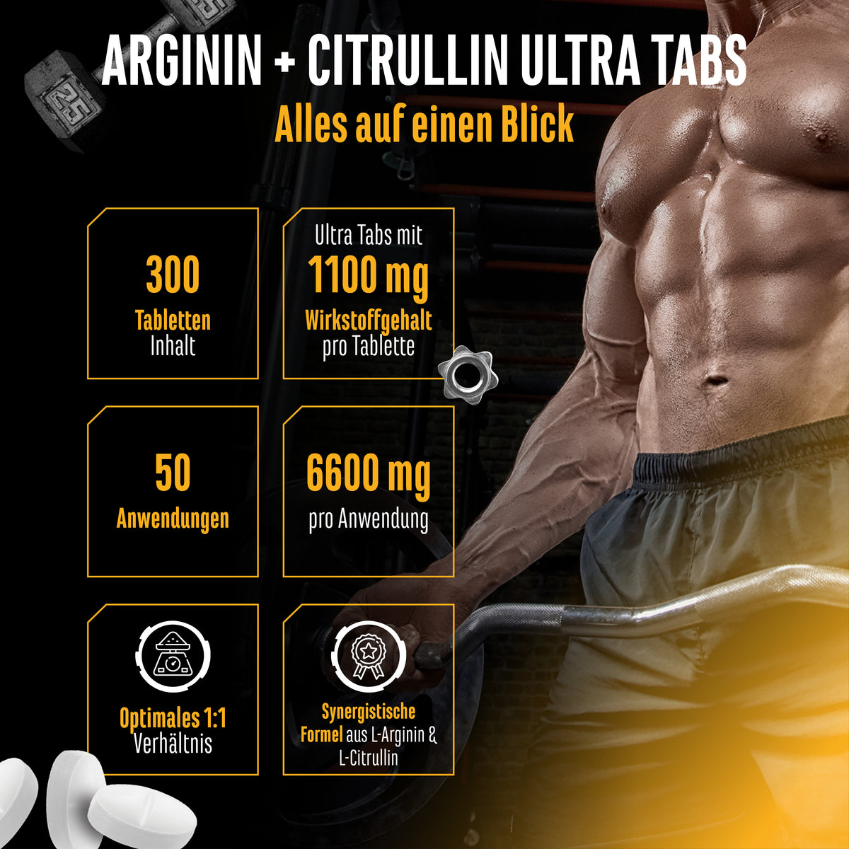 L-Arginine + L-Citrulline Tabs