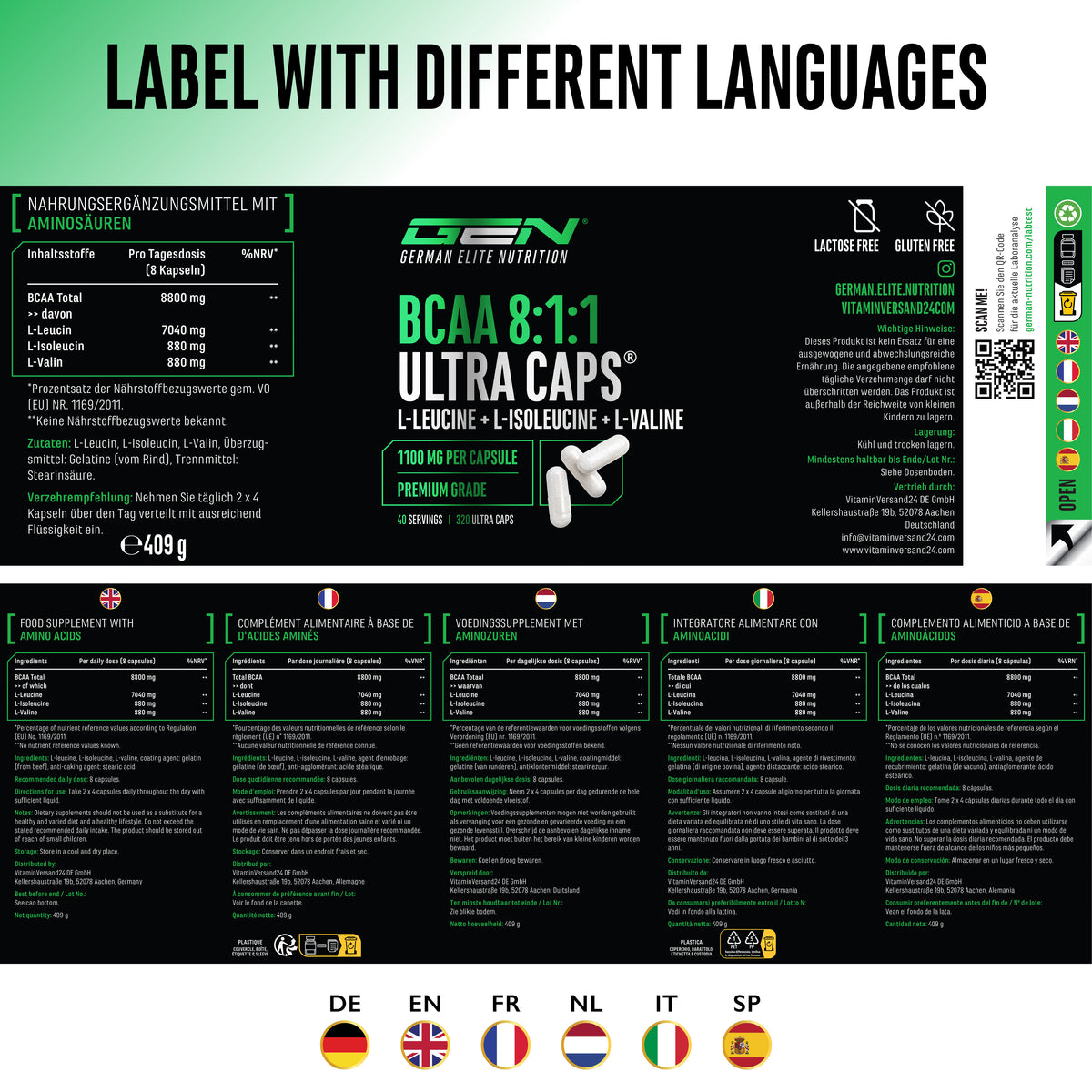 BCAA Ultra 8:1:1