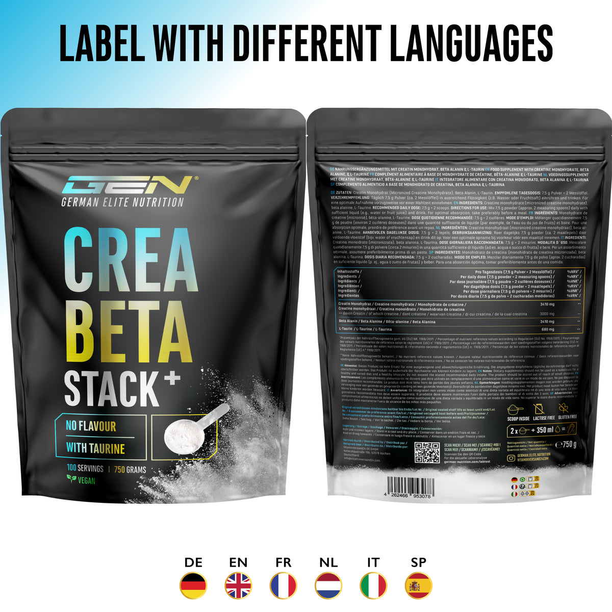 Créatine Bêta-alanine Stack