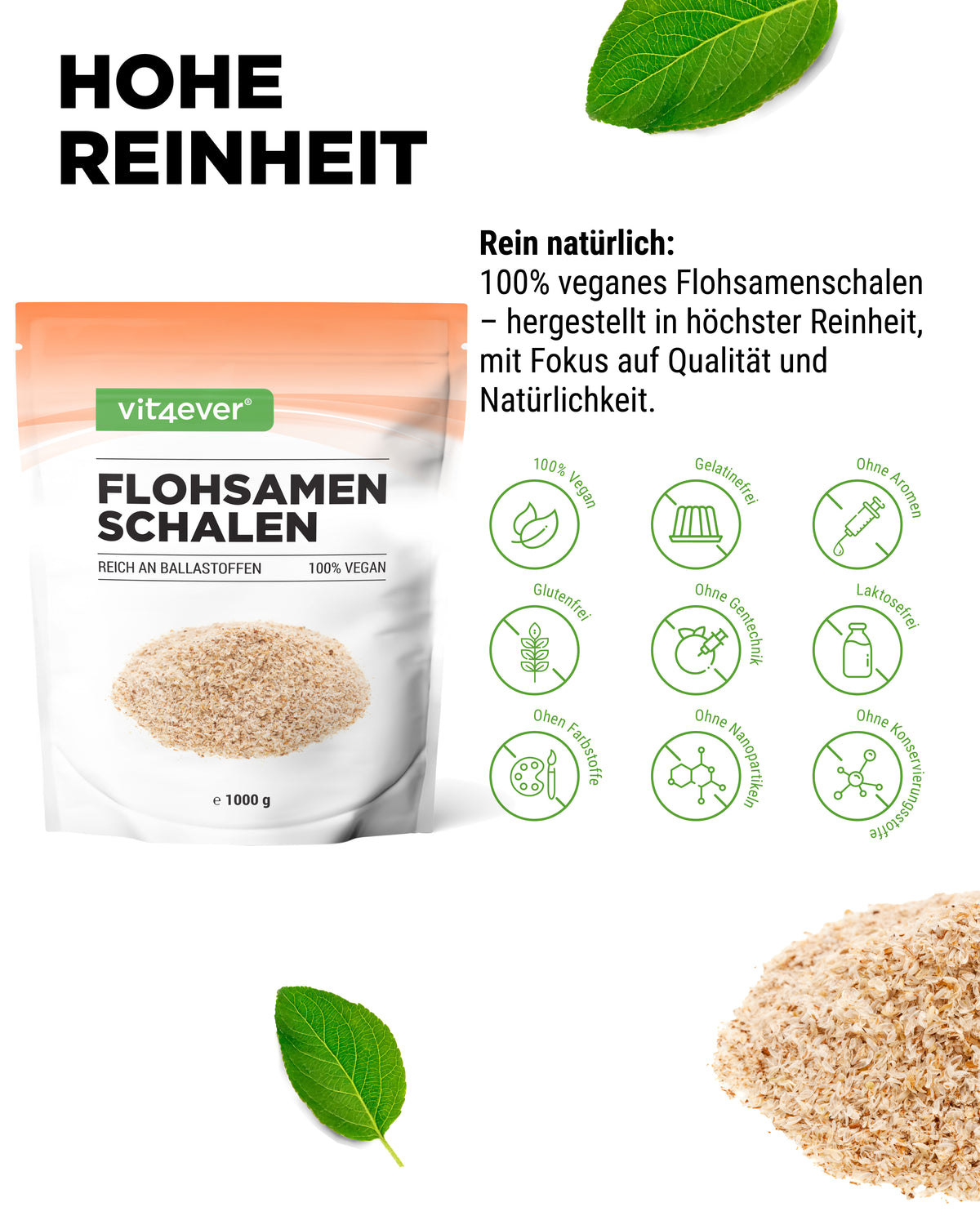 Vloezaadschillen - 99% Zuiverheid