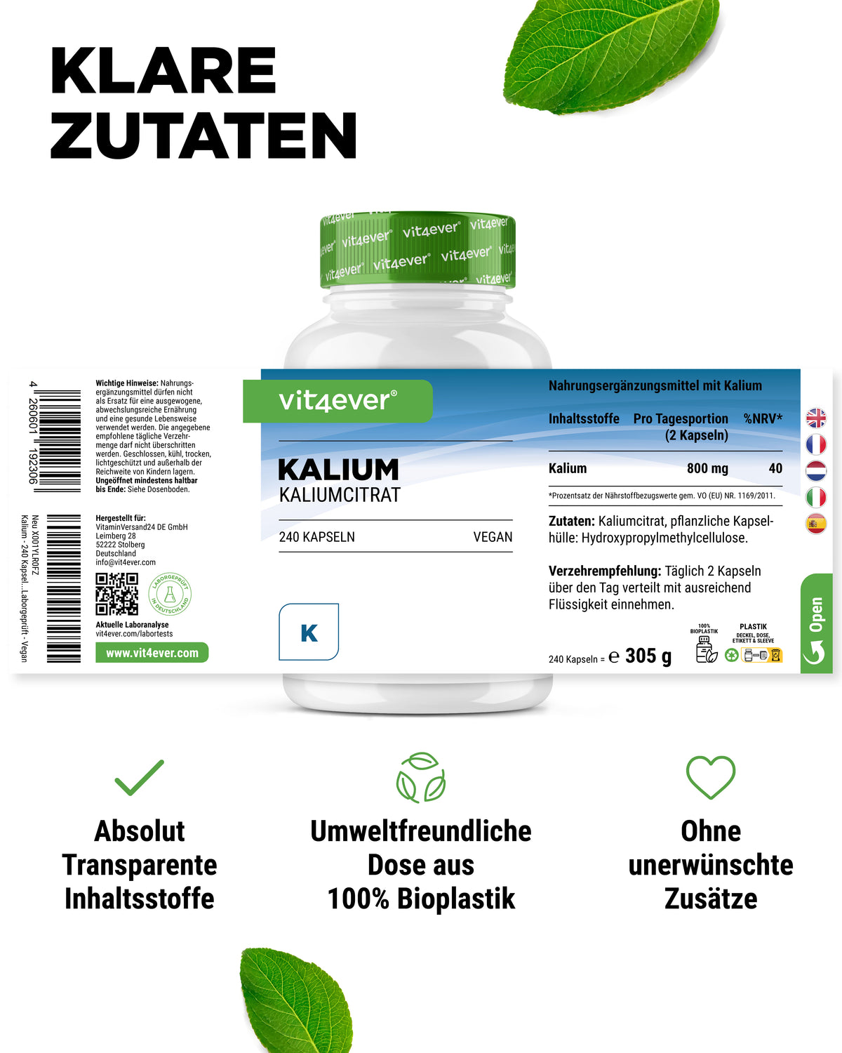 Capsule di Citrato di potassio