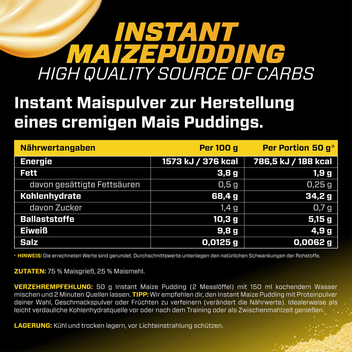 Pudding au maïs