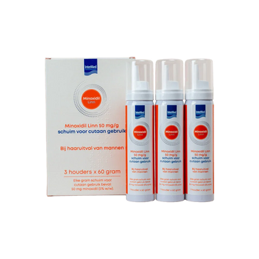 Linn Pharma Minoxidil 5% Schaum 3-Pack (3x60 gr)