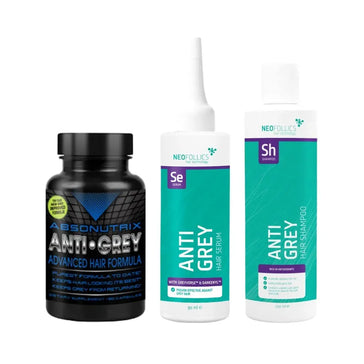Absonutrix Anti-Grau Kapseln + Neofollics Anti-Grau Serum & Shampoo - Hairgivers