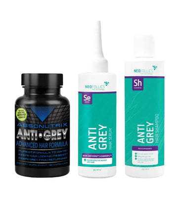 Absonutrix Anti-Grau Kapseln + Neofollics Anti-Grau Serum & Shampoo Absonutrix Anti-Grau Kapseln + Neofollics Anti-Grau Serum & Shampoo - Hairgivers
