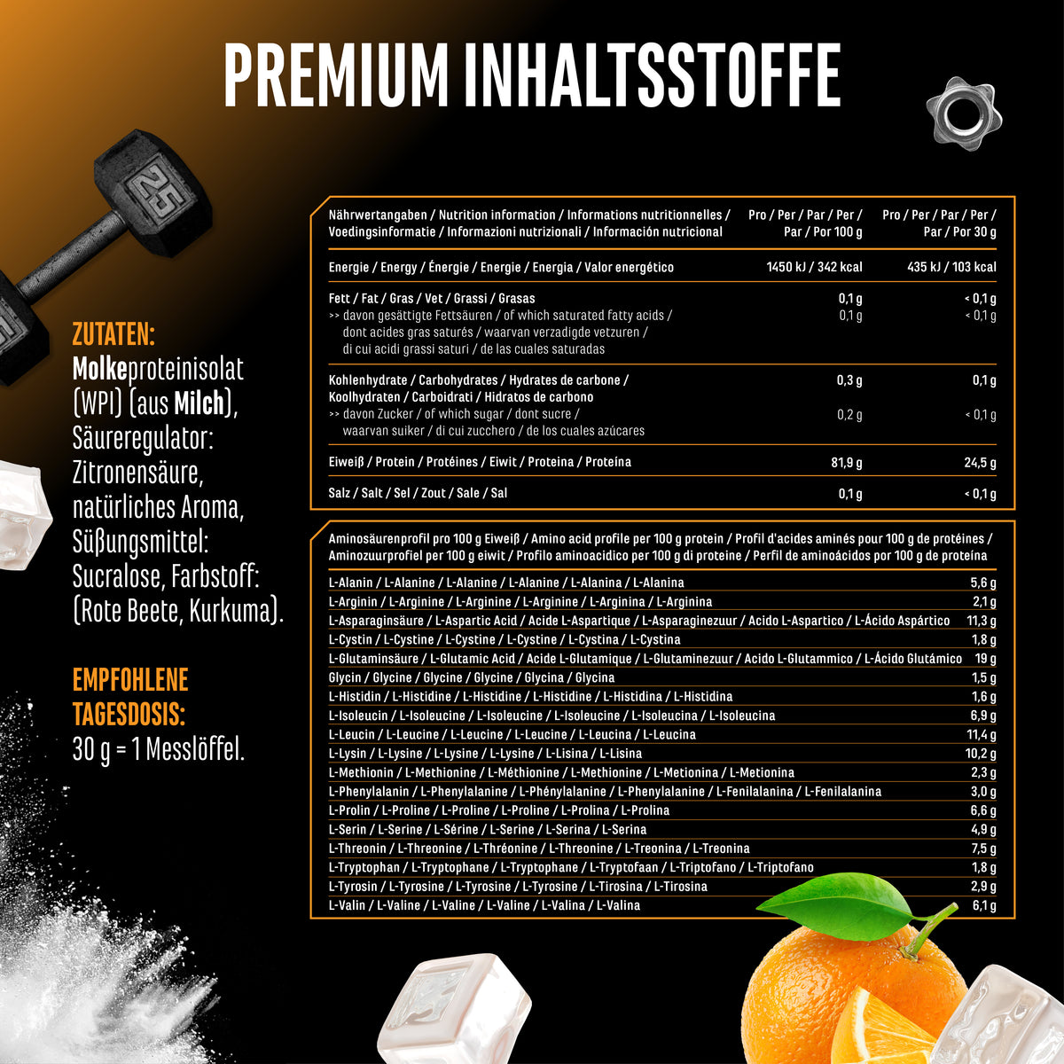 Clear Whey Protein - Fresh Apricot, 900 g