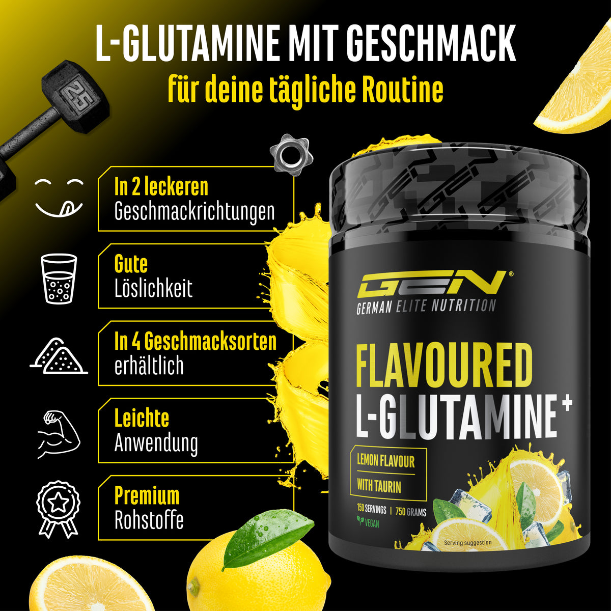 L-Glutamine Powder Flavored