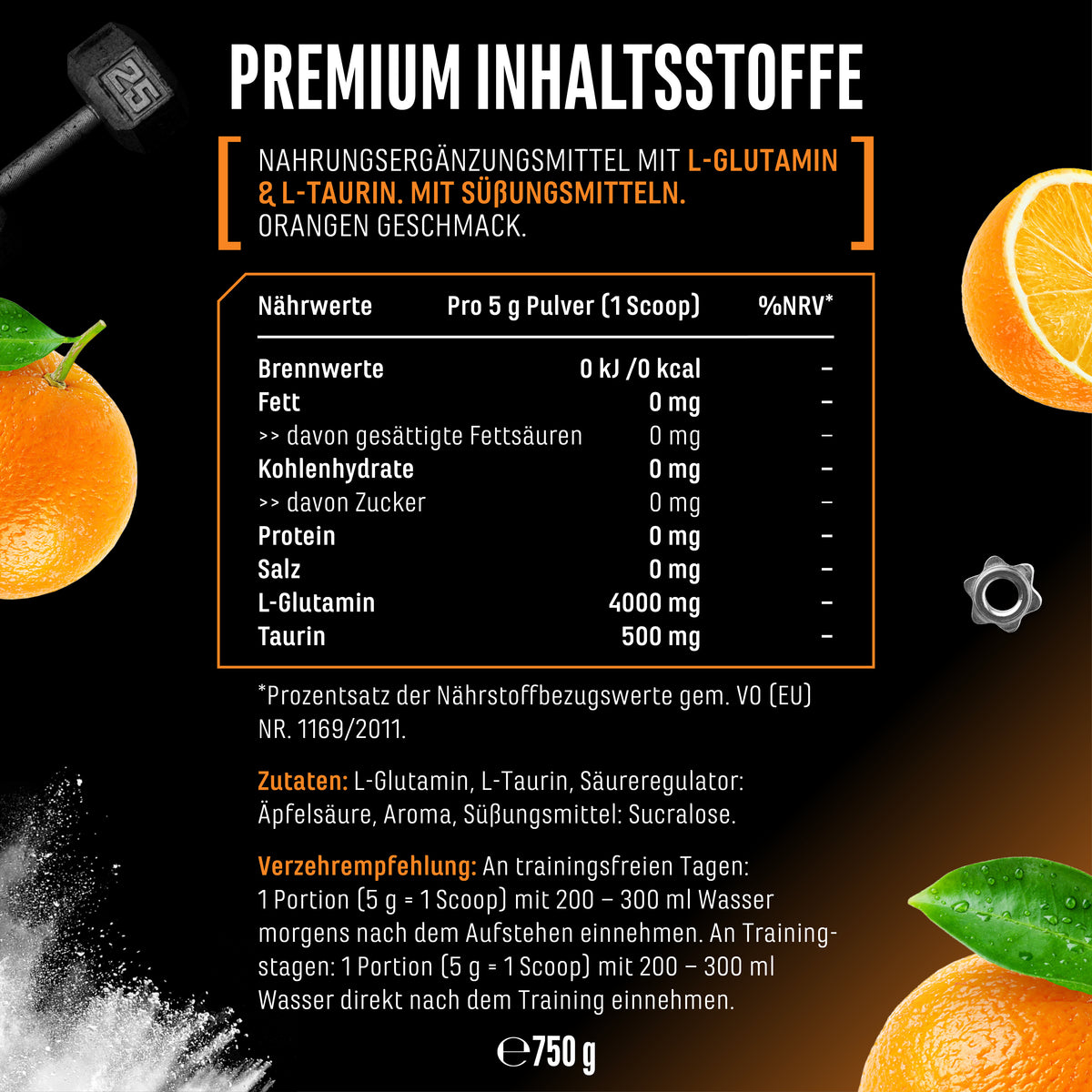 L-Glutamine Powder Flavored