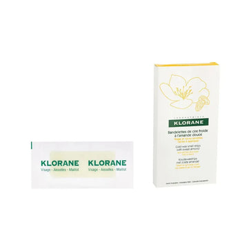 Klorane Kaltwachsstreifen Haarentfernung - Gesicht und empfindliche Bereiche - Hairgivers