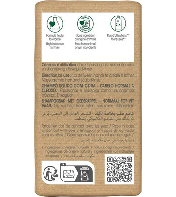 Klorane Shampoo Bar Zedernapfel - fettiges Haar (80 gr) - Hairgivers