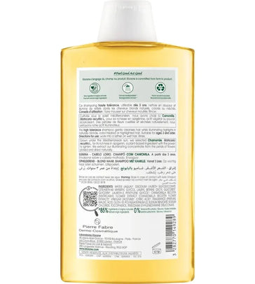 Klorane Shampoo für blonde Strähnchen Kamille (400 ml) - Hairgivers