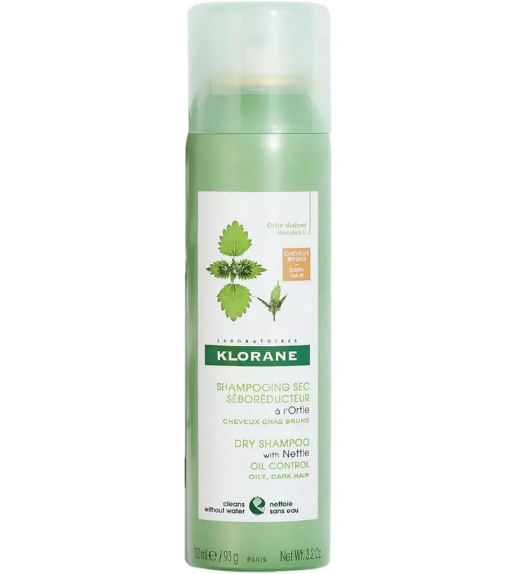 Klorane Trockenshampoo fettiges Haar Brennnessel - dunkles Haar (150 ml) - Hairgivers