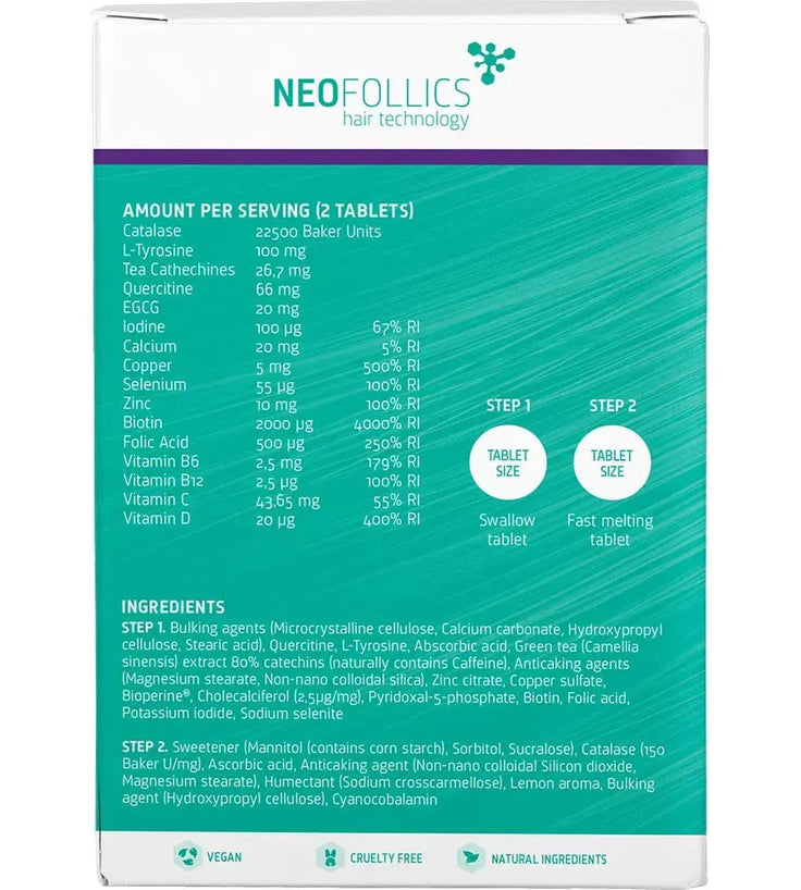 Neofollics Anti-Grau Haartabletten - Hairgivers