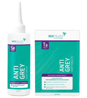 Neofollics Anti-Grau Serum + Tabletten Kombi-Packung Neofollics Anti-Grau Serum + Tabletten Kombi-Packung - Hairgivers